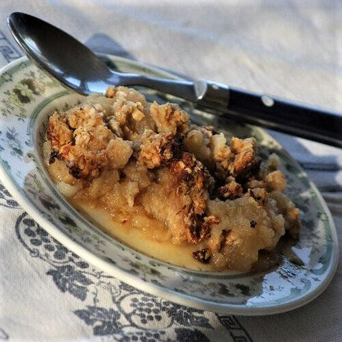 Nutty Pear and Apple Crumble