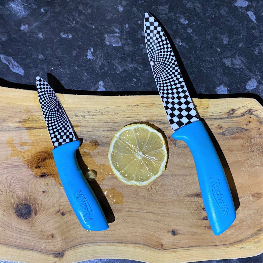 Blue Ceramic Kitchen Knife Sets