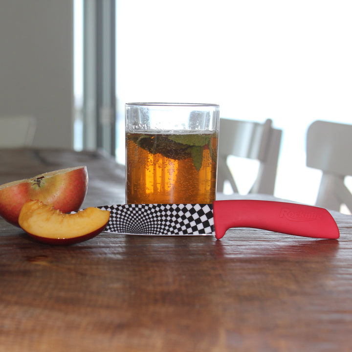 5 Inch Ceramic Kitchen Knife - Red