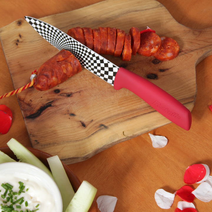 5 Inch Ceramic Kitchen Knife - Red