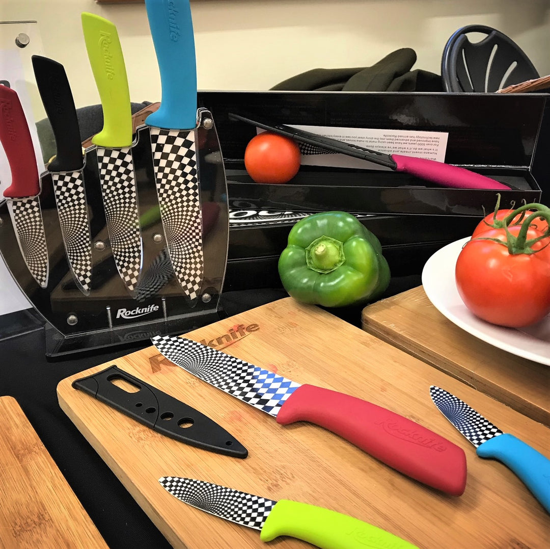 Multi-coloured Ceramic Kitchen Knife Set