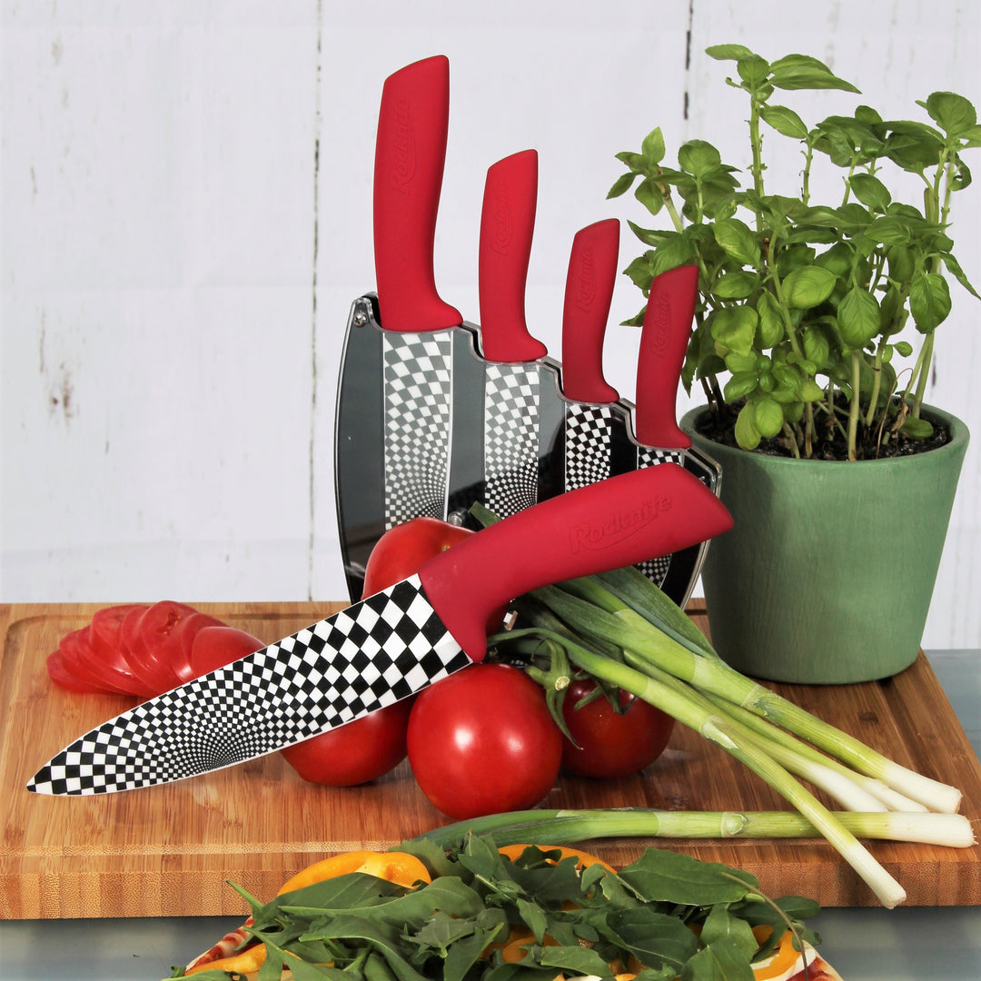 4 Inch Ceramic Kitchen Knife - Red