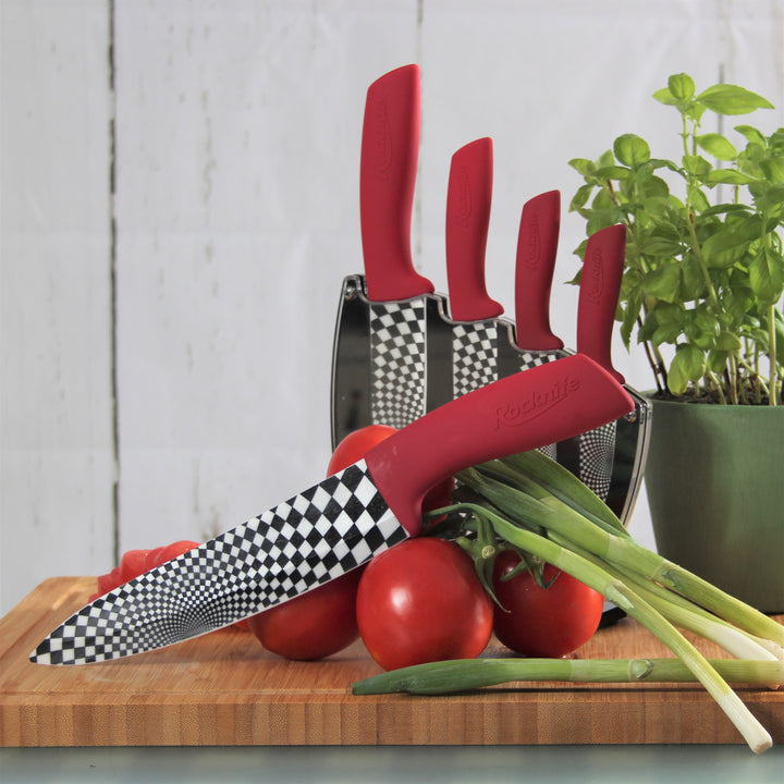 Red Ceramic Kitchen Knife Sets