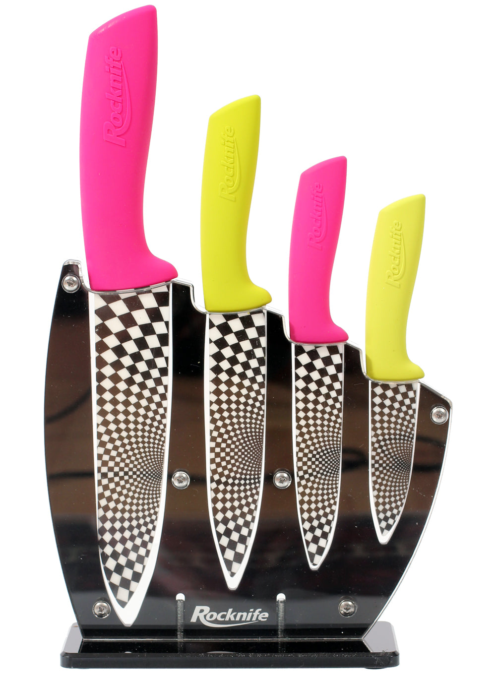 Pink and Green Ceramic Kitchen Knife Sets